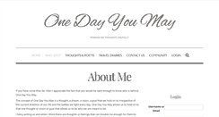 Desktop Screenshot of onedayyoumay.com